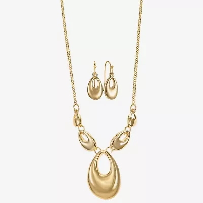 Liz Claiborne Womens Oval 2-pc. Jewelry Set