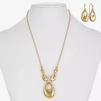 Liz Claiborne Womens Oval 2-pc. Jewelry Set