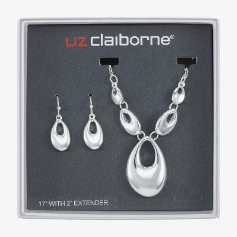 Liz Claiborne Womens Oval 2-pc. Jewelry Set