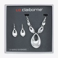 Liz Claiborne Womens Oval 2-pc. Jewelry Set