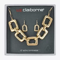 Liz Claiborne Womens Square 2-pc. Jewelry Set