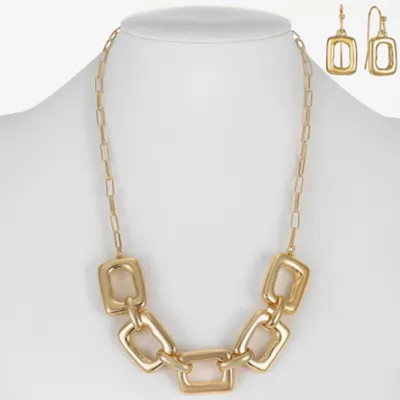 Liz Claiborne Womens Square 2-pc. Jewelry Set