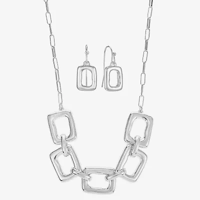 Liz Claiborne Womens Square 2-pc. Jewelry Set