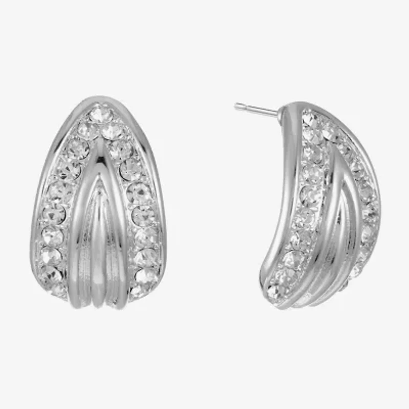 Monet Jewelry Glass 22mm Pear Stud Earrings