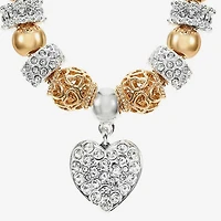 Liz Claiborne Womens Glass Heart Hypoallergenic 2-pc. Jewelry Set