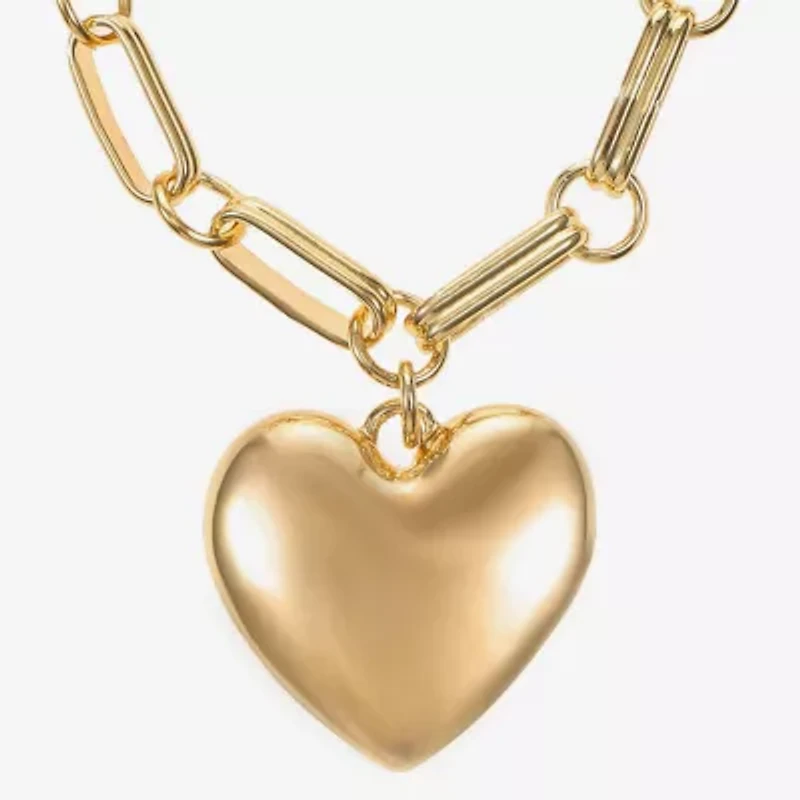 Liz Claiborne Womens Glass Heart Hypoallergenic 2-pc. Jewelry Set