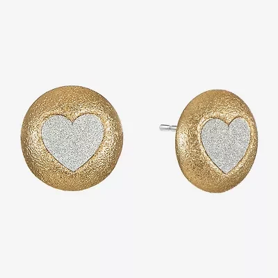 Monet Jewelry 18mm Heart Stud Earrings