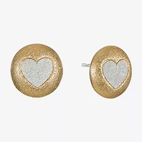Monet Jewelry 18mm Heart Stud Earrings