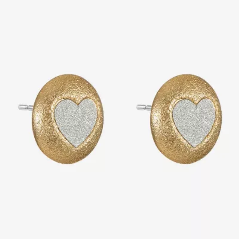 Monet Jewelry 18mm Heart Stud Earrings