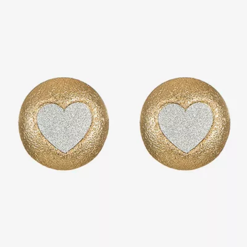 Monet Jewelry 18mm Heart Stud Earrings