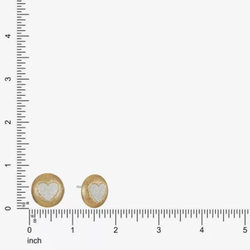 Monet Jewelry 18mm Heart Stud Earrings