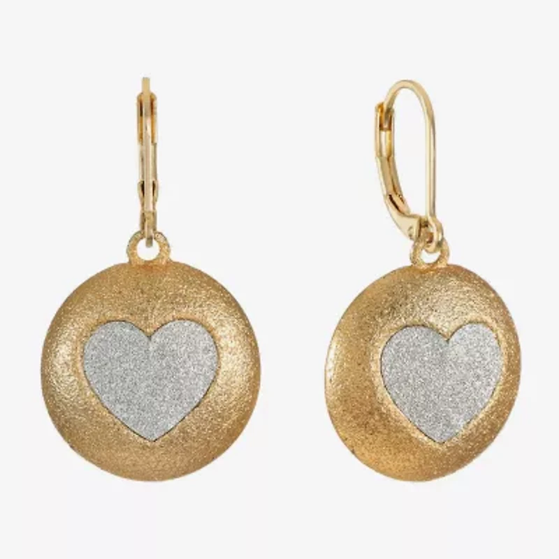 Monet Jewelry Womens Heart Drop Earrings