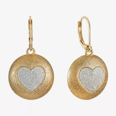 Monet Jewelry Womens Heart Drop Earrings