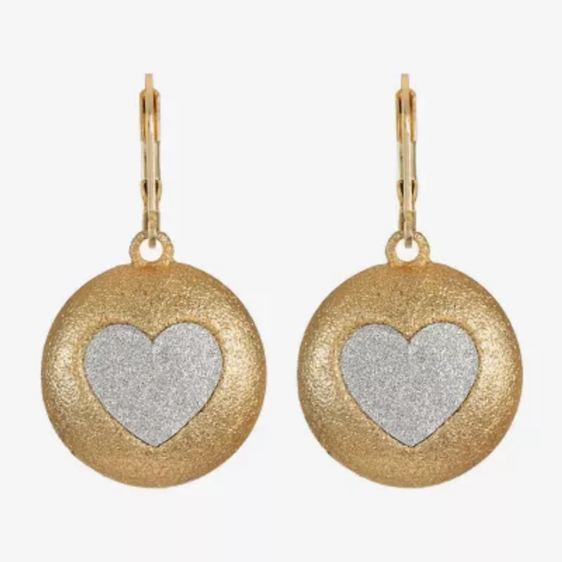 Monet Jewelry Womens Heart Drop Earrings