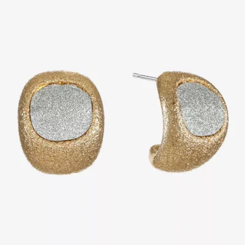 Monet Jewelry Womens 15mm Hypoallergenic Hoop Earrings