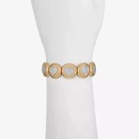 Monet Jewelry Womens Heart Stretch Bracelet