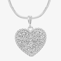 Liz Claiborne Womens Glass Heart 2-pc. Jewelry Set