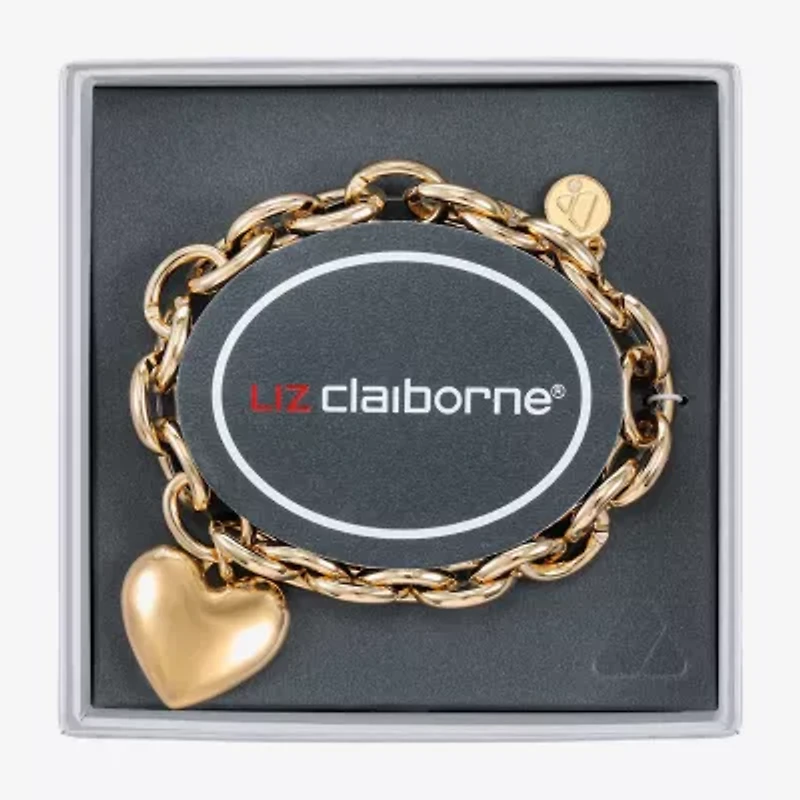Liz Claiborne Womens Heart Stretch Bracelet