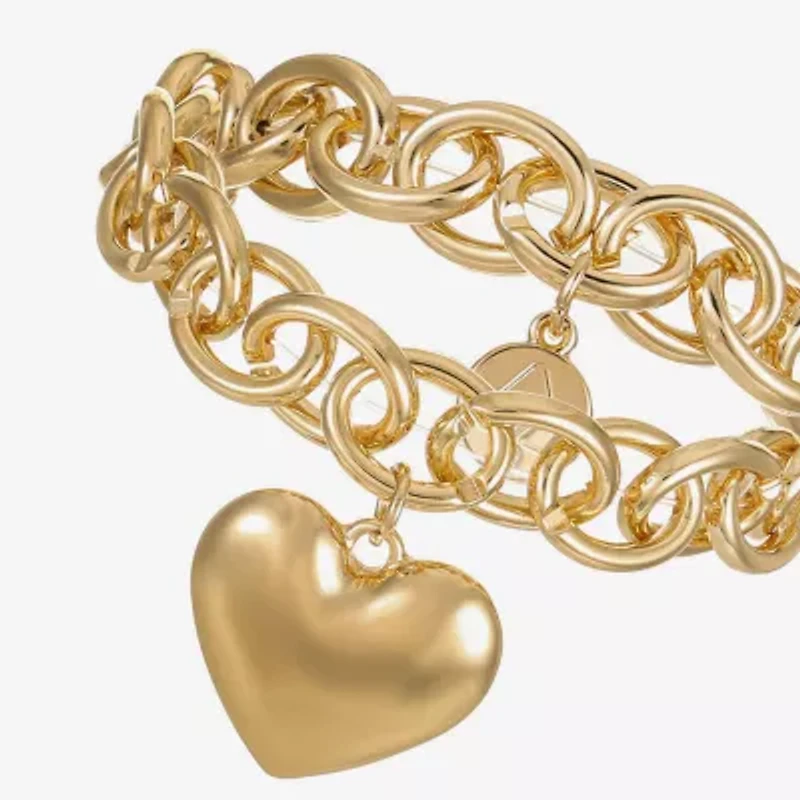 Liz Claiborne Womens Heart Stretch Bracelet