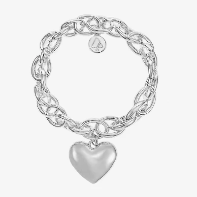 Liz Claiborne Womens Heart Stretch Bracelet