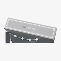 Liz Claiborne Womens Glass Heart Strand Bracelet