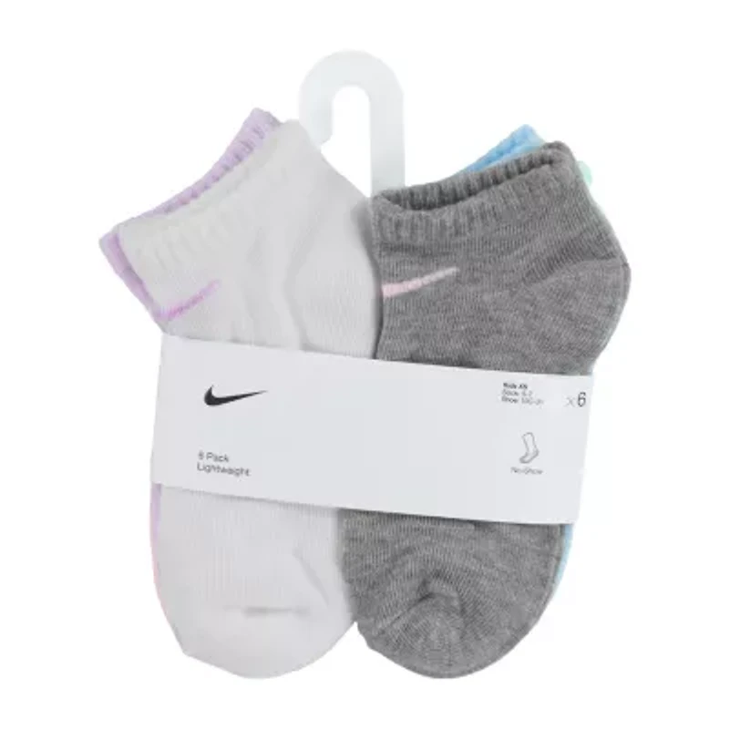 Nike Little Girls Multi-Pack 3 Pair Low Cut Socks