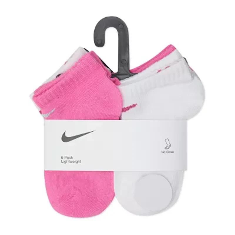 Nike Little Girls Multi-Pack 6 Pair Low Cut Socks