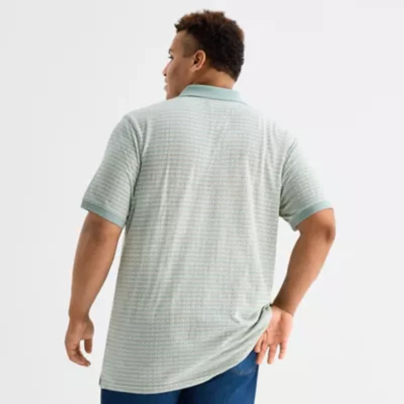 mutual weave Big and Tall Mens Regular Fit Short Sleeve Polo Shirt