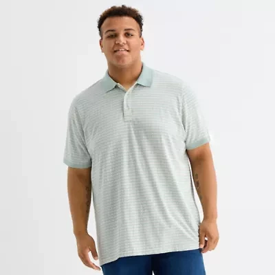 mutual weave Big and Tall Mens Regular Fit Short Sleeve Polo Shirt