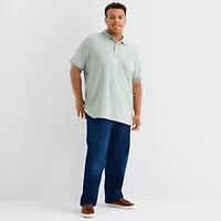 mutual weave Big and Tall Mens Regular Fit Short Sleeve Polo Shirt