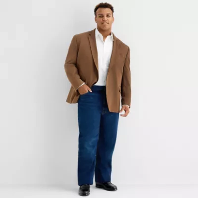 J. Ferrar Ultra Comfort Mens Big and Tall Slim Fit Sport Coat