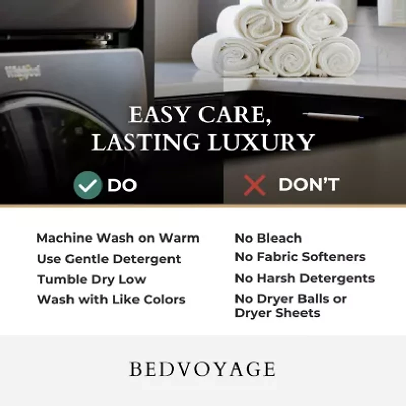 Bedvoyage 3-pc. Solid Bath Towel Set