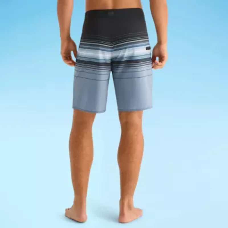 Burnside Mens Quick Dry Striped Board Shorts