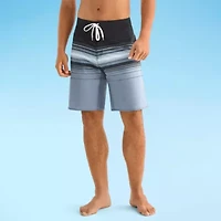 Burnside Mens Quick Dry Striped Board Shorts