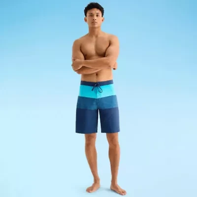 Burnside Mens Quick Dry Striped Board Shorts