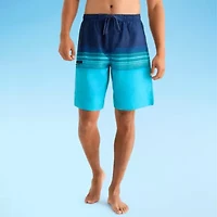 Burnside Mens Drawstring Waist Striped Swim Shorts