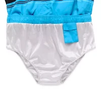 Burnside Mens Drawstring Waist Striped Swim Shorts