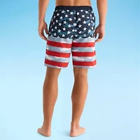 Burnside Mens Drawstring Waist Holiday Swim Shorts