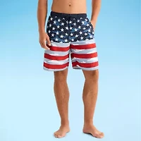 Burnside Mens Drawstring Waist Holiday Swim Shorts