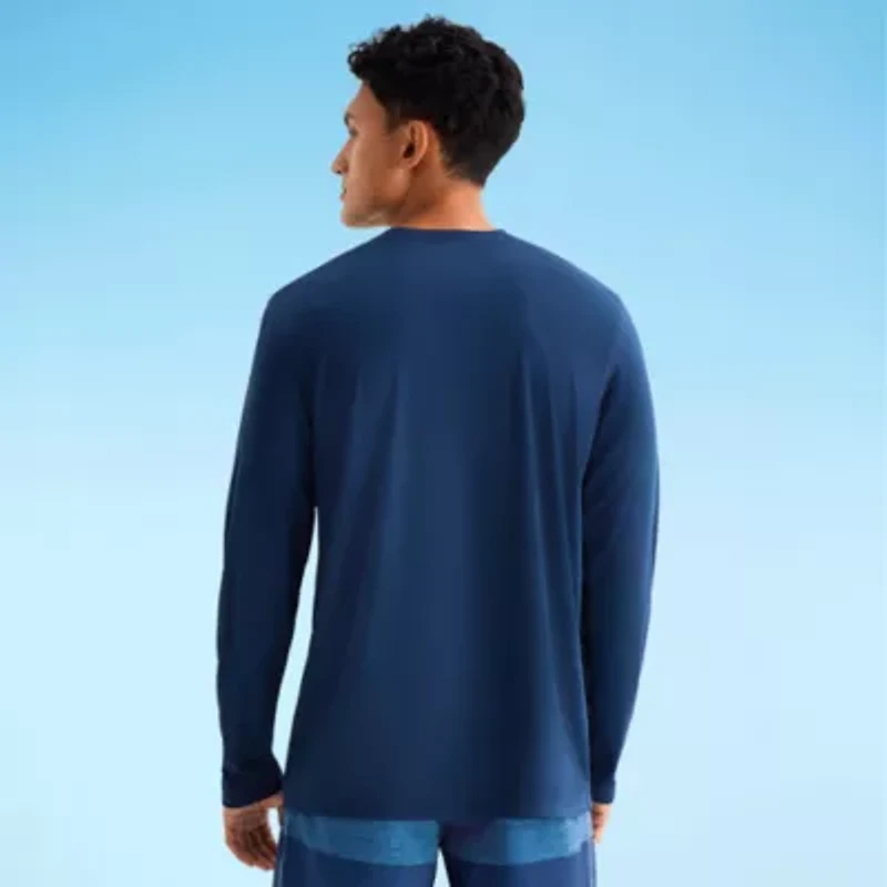 Burnside Mens Crew Neck Long Sleeve Quick Dry T-Shirt