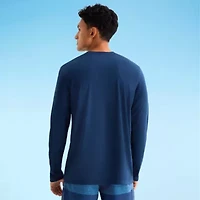 Burnside Mens Crew Neck Long Sleeve Quick Dry T-Shirt