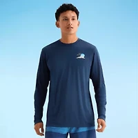Burnside Mens Crew Neck Long Sleeve Quick Dry T-Shirt