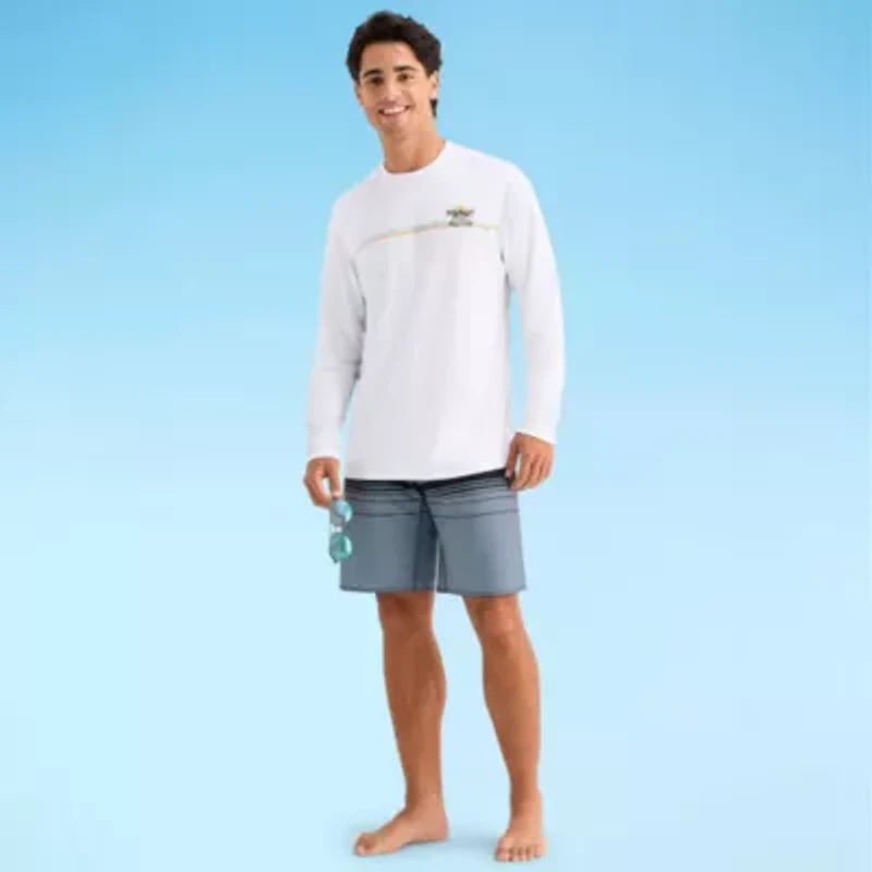 Burnside Mens Crew Neck Long Sleeve Quick Dry T-Shirt