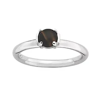 Personally Stackable Genuine Tiger's Eye Ring