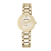 Armitron® Now® Womens Gold-Tone Band Champagne Dial Bracelet Watch 75/5374CHGP