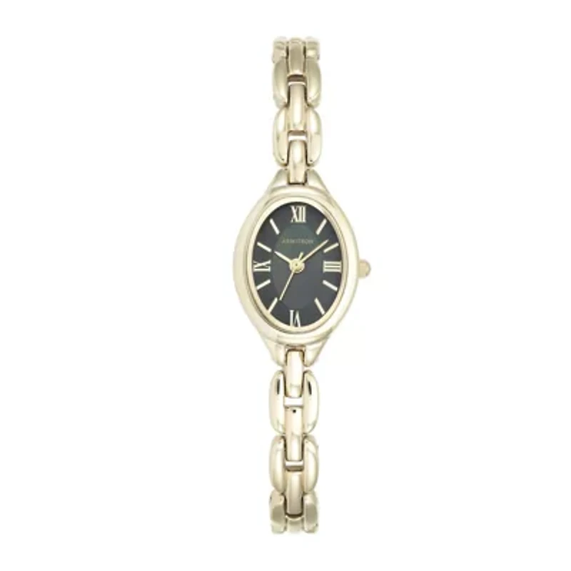 Armitron® Now® Womens Black Mother-Of-Pearl Bracelet Watch 75/5344JMGP