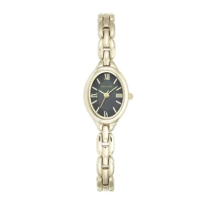 Armitron® Now® Womens Black Mother-Of-Pearl Bracelet Watch 75/5344JMGP