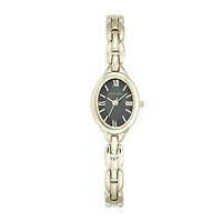 Armitron® Now® Womens Black Mother-Of-Pearl Bracelet Watch 75/5344JMGP