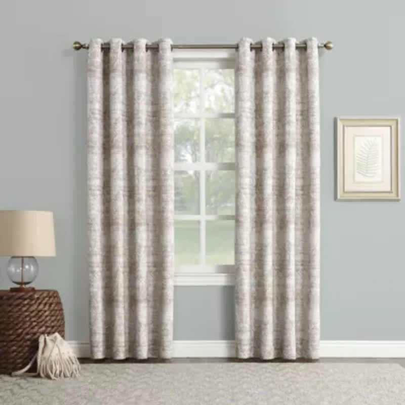 Sun Zero Darren Grommet Top Energy Saving Blackout Single Curtain Panel