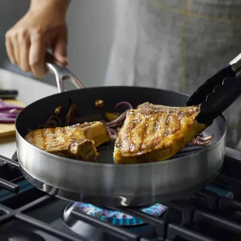 KitchenAid 3-Ply Stainless Steel 10.25" Grill Pan